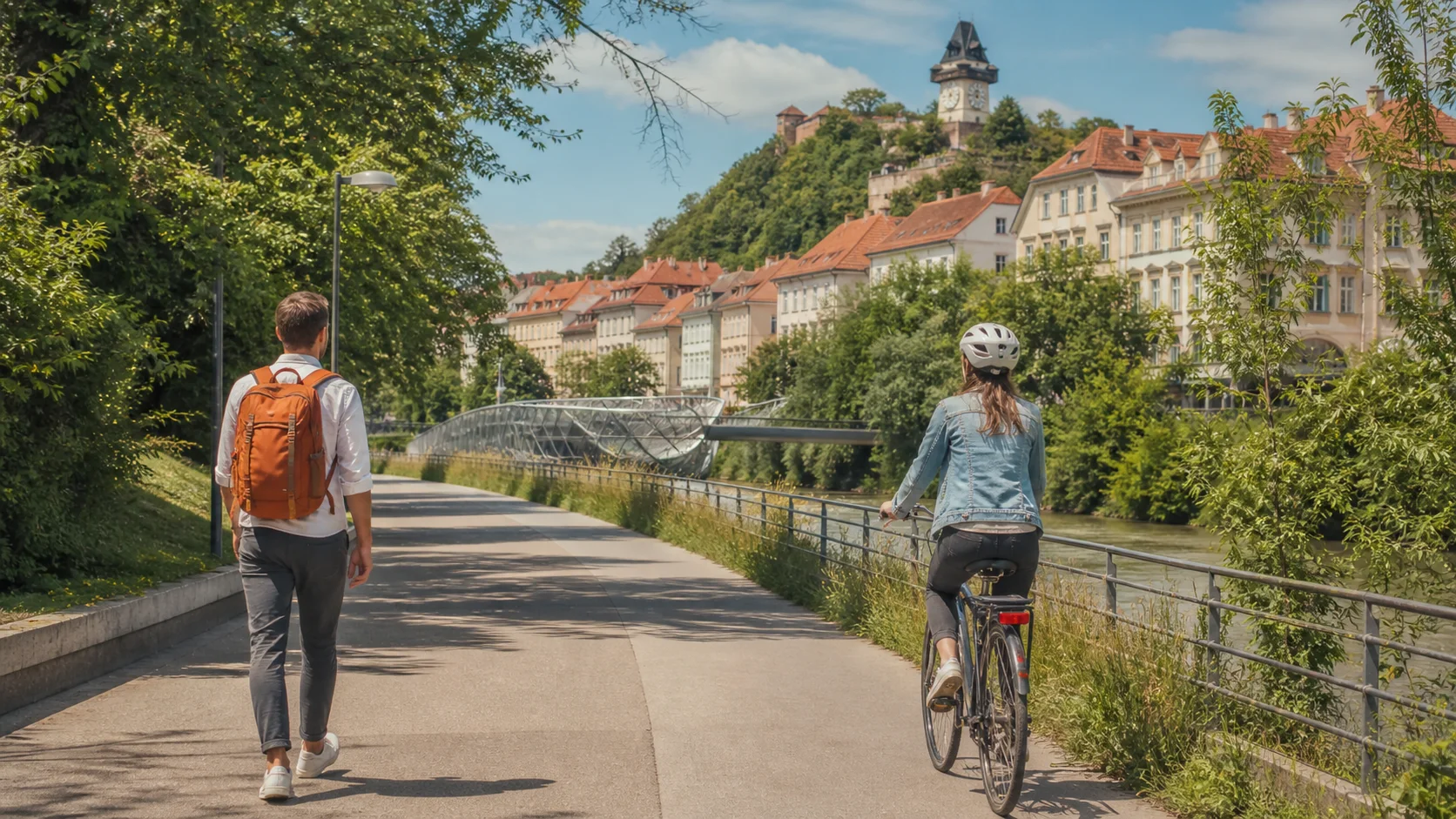 Graz zu Fuß oder mit dem Fahrrad entdecken?