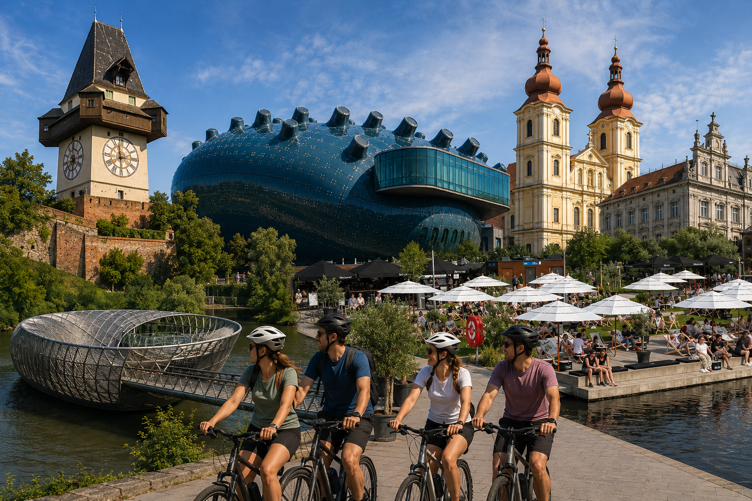 Graz - Vom Uhrturm zum Stadtstrand